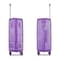 Senator Hard Case Medium Suitcase Luggage Trolley For Unisex ABS Lightweight Travel Bag with 4 Spinner Wheels KH1075 Highlight Purple