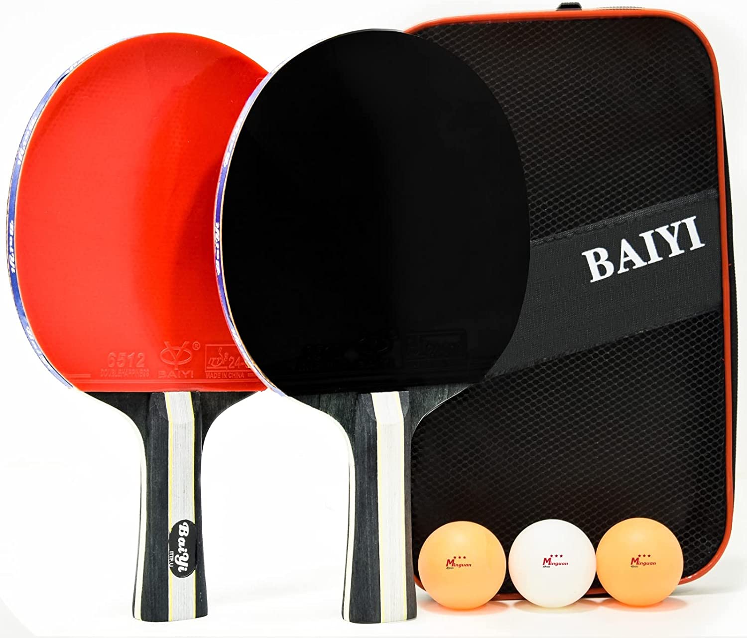 Buy Sky Land Sports Table Tennis Racket Set 2.0, 2 Ping Pong Rackets, 3 ...