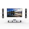 Wooden Twist Wooden Wall Mounted TV Unit, Cabinet, With TV Stand Unit Wall Shelf For Living Room (Black &amp; White)