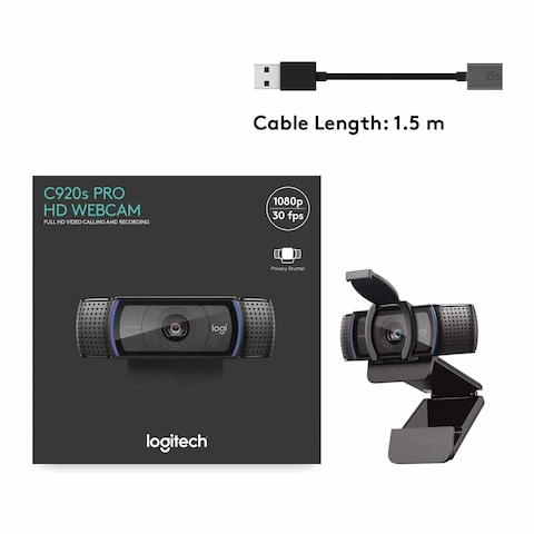 Logitech C920s Pro Full HD Webcam - 1080P