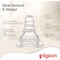 Pigeon Peristaltic Nipple L Cross Cut Bulk Clear 01855