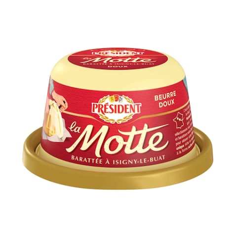 President Beurre Doux La Motte Unsalted Butter 82% Fat 250g