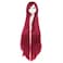MapofBeauty Long Cosplay Party Straight Wig 00cm - Dark Red
