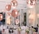 Party Propz Pack Of 18 Pcs Rose Gold Latex &amp; Confetti Balloons For Birthday Decoration Items/ Balloons For Birthday Party