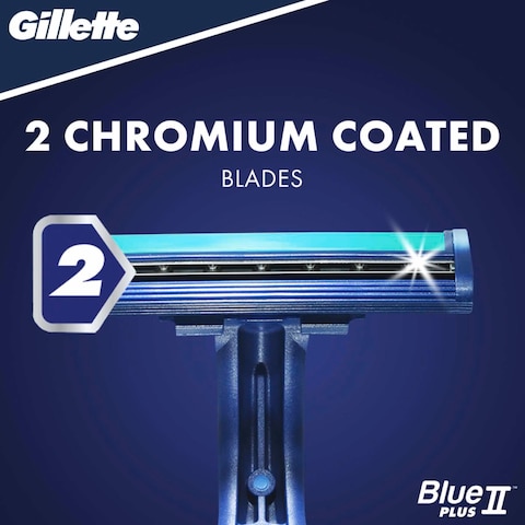 Gillette Razor Blue 2 Blades Plus Disposable 10 Pieces