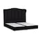 In House Shumt Linen Bed Frame - Queen - 200x150cm - Black
