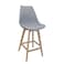 Jilphar Modern High Bar Chair with Metal Legs JP1312C ,Grey