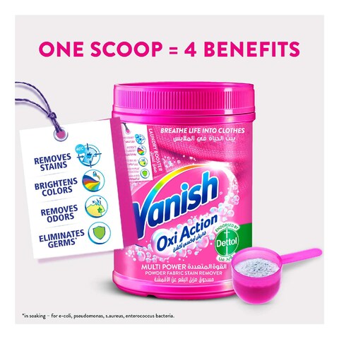 Vanish Oxi-Action Multi Power Fabric Stain Remover Powder 1kg