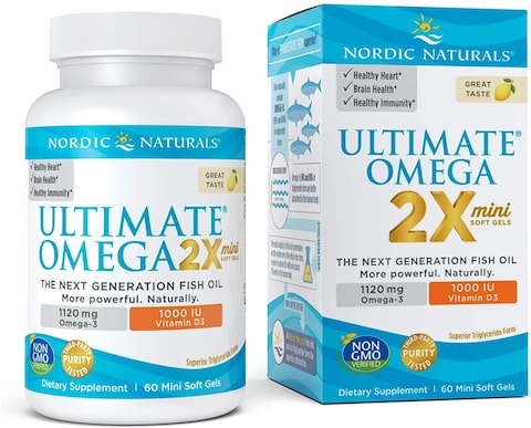 Nordic Naturals Ultimate Omega 2X Mini D3-60 Soft Gels