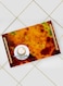 Lowha Decorative Acrylic Serving Tray With Gold Metal Handles And Fire Pattern Design 20x30 cm
