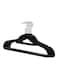 Yanek 50-Piece Non-Slip Velvet 360 Degree Swivel Hangers Set Black 40cm
