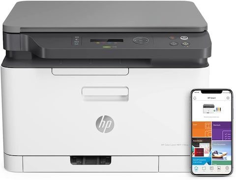 HP Color Laser Mfp 178Nw - Print, Copy, Scan - White [4Zb96A]