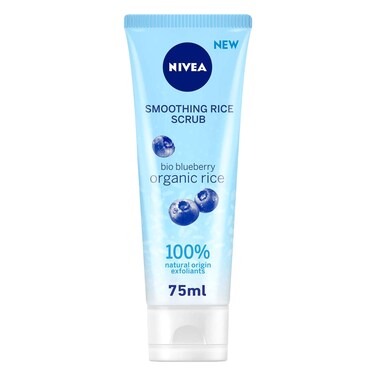 Nivea Bio Blueberry Smoothing Rice Face Scrub For Men 75ml
