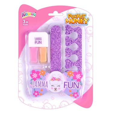 Kidzpro Pocket Money Lamma Fun Nail Art Set Multicolour