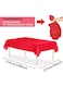 Waterproof Plain Red Plastic Table Cover 1.8mx1.2m