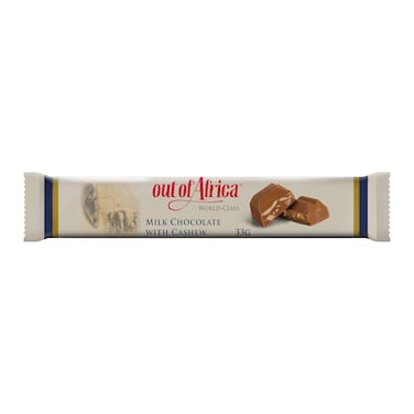 Out Of Africa Milk Chocolate Bar With Cashew 33G
