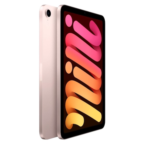 Apple iPad Mini 6th Generation Tablet, 64GB, Pink, 12 MP Camera, 8.3 Inch Screen Size, Multi-Touch Window Display, Wi-Fi + Cellular
