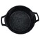LIFE SMILE Shallow Pot with Lid   Multi Layer Non Stick Granite Coating 100% PFOA FREE   Oven Safe Frying Pan   Easy To Clean   Scratch Resistant (36 CM (7.8 Liters), Black)
