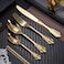 Royal Glimmer Gold cutlery for perfect Table setting- set of 24 pcs for 6 PEOPLE
