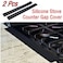 Generic 2Pcskitchen Silicone Stove Counter Cover Easy Clean Heat-Resistant Slit