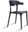 LANNY Horn Plastic Chair 715BLACK Modern Style Lounge Chair for Kitchen Dining Bedroom Living Room Side Chairs