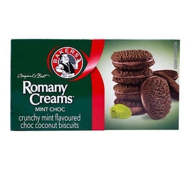 Bakers Original Romany Creams Mint Chocolate Coconut Biscuits 200g