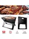 Portable BBQ Charcoal Grill Black 48x31x40cm