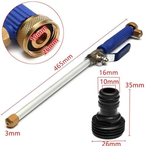 Generic-Good Quality Alloy Wash Tube Hose Car High Pressure Power Water Jet Washer with 2 Spray Tips Tools Auto Maintenance Cleaner Watering Lawn Garden