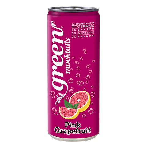 Buy Green Mocktails Pink Grapefruit Drink 330ML Online | Carrefour Lebanon