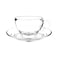 Ocean Caffe Latte Cup And Saucer Set Clear 260ml 6 PCS