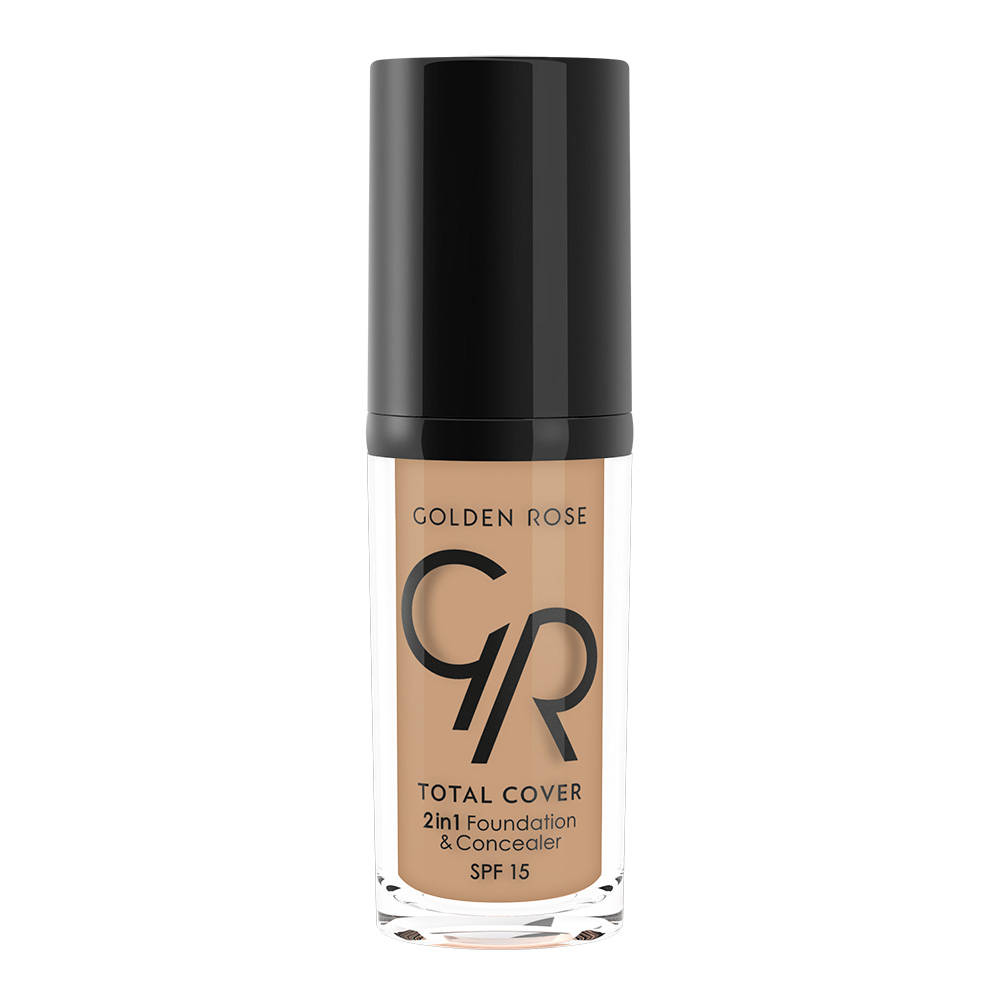 Golden Rose Total Cover 2 In 1 Mini Foundation &amp; Concealer No:18 Cappuccino