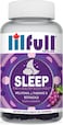 Lilfull Melatonin Supplement, Sleep Aid Gummy Grapes Flavor, 30 Day Supply (60 Gummies)