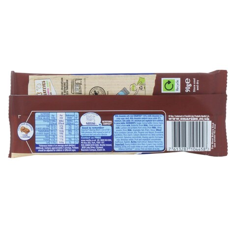 Nestle Smarties Sharing Black Chocolate Bar 120G