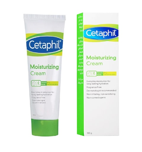 Buy Cetaphil Moisturizing Cream Face  Body For Dry Sensitive Skin 100G in Saudi Arabia