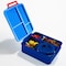 Eazy Kids Jumbo Bento Lunch Box w/ Thermos &amp; Sauce Jar- Blue