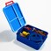 Eazy Kids Jumbo Bento Lunch Box w/ Thermos &amp; Sauce Jar- Blue