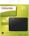 Toshiba 2TB Canvio Basics 2.5&quot; USB 3.0 Portable External Hard Drive, Black - HDTB420EK3AA