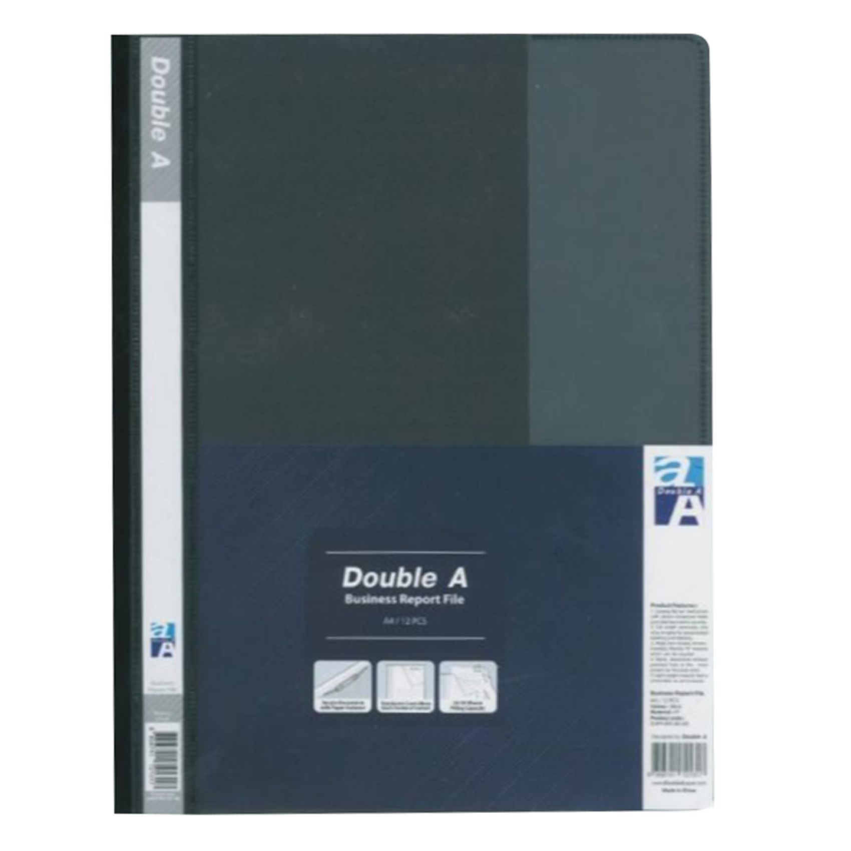 Buy Double A Business Report File Black Online | Carrefour UAE