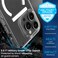 Remson Mag-X Magnetic Hybrid Protective Clear Case Military Grade Protection Comaptible For iPhone 14 Pro Max - Clear
