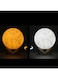 Generic Rechargeable Touch Two-Color 3D Moon LED Lamp Light White