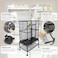 Bird Cage, Black Cage, Modern &amp; Strong cage, Parrot Cage, Birds Home, Entertaining cage, Food Containers, Beautiful design, Indoor use, Easy to Assemble, Black color cage, 136 cm height