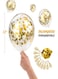 12-Piece 12inch Gold Confetti Balloon Set