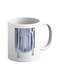 muGGyz Printed Ceramic Coffee Mug White