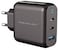 Powerology 3 Port 65W Gan Charger With Pd Eu, Black, P65Pdweubk