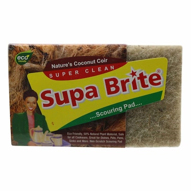 Supa Brite Super Clean Nature&#39;s Coconut Scouring Pad 1 Piece
