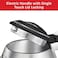 Nikai 1.7L Stainless Steel Electric Kettle With Filter And Boil Dry Protection With Auto-Shut Lid, Nk420A, Matt Silver (6 Months Warranty)