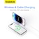 Baseus 5000 mAh Battery Pack Magsafe 5000mAh Wireless Portable Charger PD 20W Fast Charging With Stand And USB C On The Side Magnetic Power Bank For iPhone 15 14 13 12 Pro Pro Max Plus Mini White