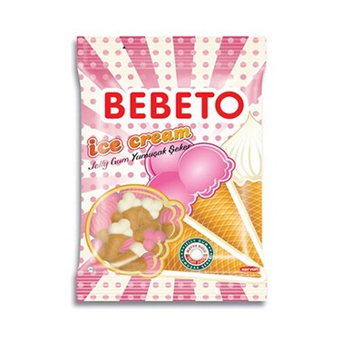 Bebeto Jelly Gum Ice Cream 80GR