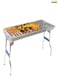 Stainless Steel Folding BBQ Camping Grill Large