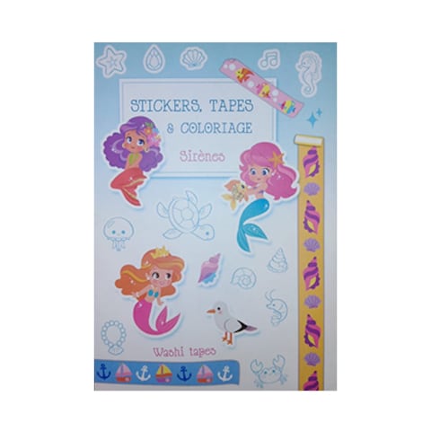 Stickers Tapes &amp; Coloriage Sirenes